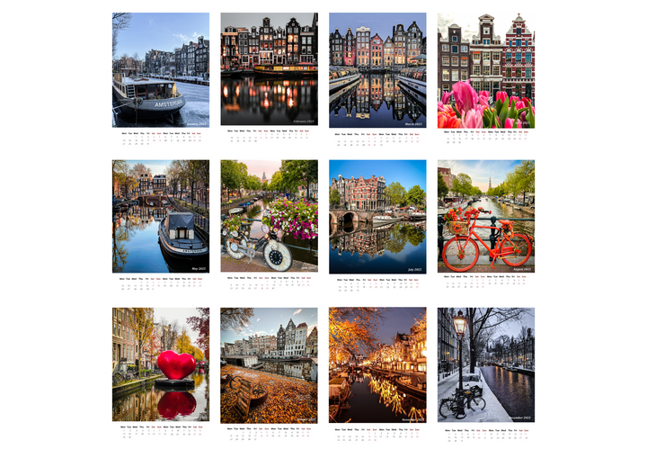 Amsterdam 2025 Calendar - FREE WORLDWIDE SHIPPING