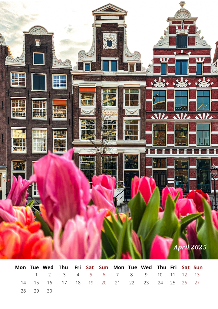 Amsterdam 2025 Calendar - FREE WORLDWIDE SHIPPING